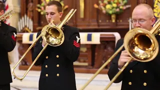 United States Naval Academy Band - Trombone Quartet - Toccata in D Minor