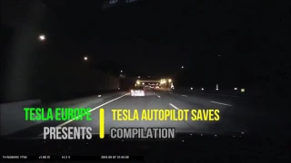 Tesla crash уходит от аварии огонь