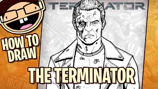 How to Draw THE TERMINATOR T-800 (Terminator 2: Judgment Day) | Narrated Easy Step-by-Step Tutorial