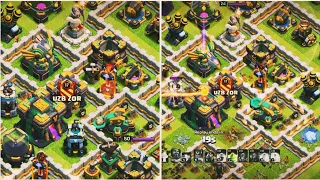 All Major Defences Run Out Of Ammo During Attack (Clash Of Clans)