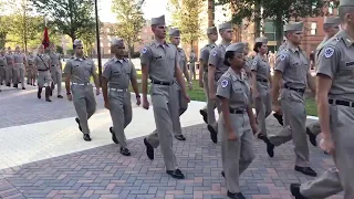 Evening Formation on the Quad September 7, 2017