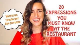 20 Italian phrases you MUST know at the restaurant!
