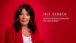 Iris Berben im Interview mit „Mein Bahnhof“  Making of Fotoshooting