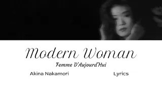 Akina Nakamori 中森明菜 - MODERN WOMAN (FEMME D'AJOURD'HUI) Lyric Video