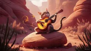 【Relaxing Flamenco Guitar】Breeze of the valley  #cat #relax #flamencoguitar #music