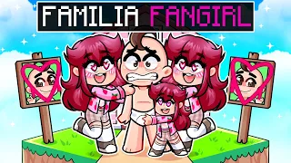 ¡LA FAMILIA FAN GIRL en MINECRAFT!😳😱