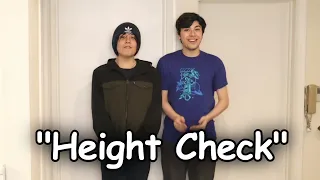 George and Quackity Height Check