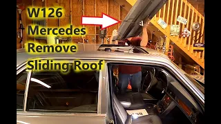 W126 Mercedes Sliding Roof Repair and Maintenance Part 1 - Removal of the Sliding Roof