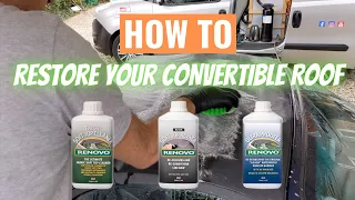 How to restore you soft top roof with the  Renovo Soft Top Restorer kit