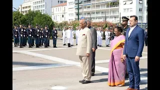 President Kovind paid his respects at the monument of The Unknown Soldier at Athens, Greece