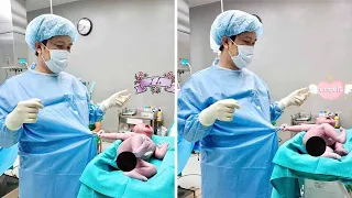 Segundos Após O Nascimento, Este Bebê Foi Apanhado A Agarrar-Se Ao Médico E Não Queria Deixá-Lo Ir!