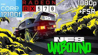 Need for Speed Unbound | RX 570 + i3 12100F + 16GB RAM | 1080p + FSR - High Settings