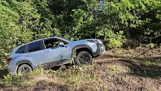 Light off-roading in a Subaru Forester Wilderness