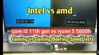 amd vs Intel speed test | amd ryzen 5 5600h vs i5 11th gen | ideapad gaming vs ideapad gaming 3