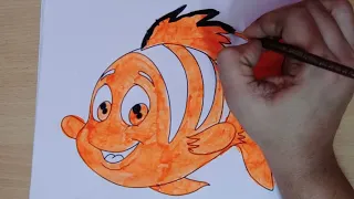 Finding Nemo colouring video for kids