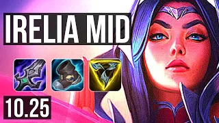 IRELIA vs ANIVIA (MID) | 9 solo kills, 500+ games, Legendary | KR Diamond | v10.25