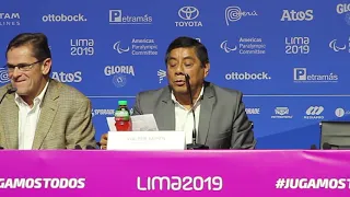 Conferencia de Prensa sobre clausura de los Juegos Para Panamericanos Lima 2019