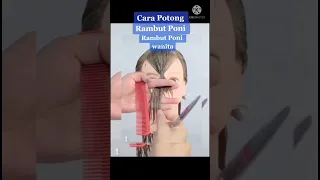 Cara Memotong Poni Yang Benar#short