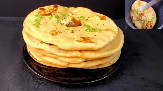 Butter naan/ Turkish Flat bread / no Yeast,no curd,no oven, soft & Fluffy