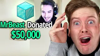 MrBeast Donating $50,000 If You Beat Minecraft Reaction