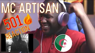 Mc Artisan - 501 (Prod. By Trxxble) REACTION🔥🔥🔥فلووو فاير  🎶🇺🇸 🇩🇿