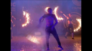 Огненное шоу StroboS на Гомельском фестивале огня "ГоФФ 2016"