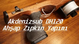 Yeni Ahşap Zıpkınım: Akdenizsub DH120 - How to Make a Wooden Speargun