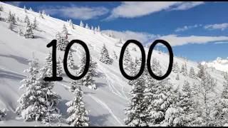 10 Minute Winter Countdown Timer With Calming Music ❄️ 🎵