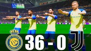 FC 24 | RONALDO, MESSI, NEYMAR, HAALAND, ALL STARS | AL NASSR 36 - 0 JUVENTUS