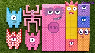 Looking for Numberblocks Puzzle Tetris NEW 800 vs 80 Space ASMR - Numberblocks Satisfying Video #73