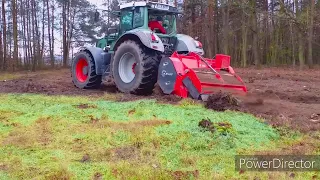 Mulczowanie 3ha pni po lesie / fendt vario 939 / mulczer ahwi