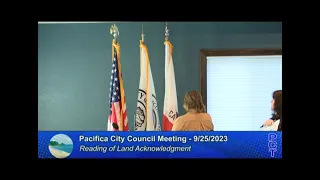 PCC 9/25/23 - Pacifica City Council Meeting - September 25, 2023