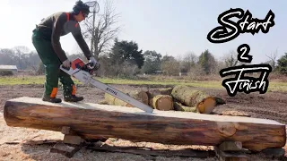 Making Slabs And Woodchips - Traditional Freehand Ripping  |  Stihl MS 661C