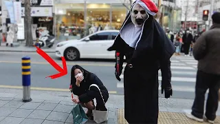 Crazy Moment Happened With Her. Nun Prank