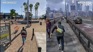 Watch Dogs 2 VS Watch Dogs Legion PS4 / PS5 (Which Is Better) | Side By Side Graphics Comparison