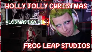 REACTION | FROG LEAP STUDIOS "HOLLY JOLLY CHRISTMAS" (METAL COVER) | VLOGMAS DAY 12