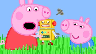 Peppa Pig English Episodes |Long Grass is Stopping Peppa Pig's Robot from Walking