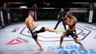 EA Sport UFC 2 Conor MCGregor VS Jose Aldo Super Knockout