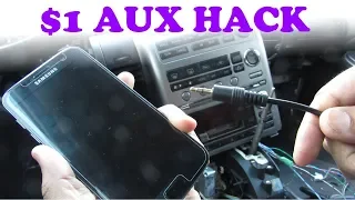 DIY: $1 AUX Stereo Input Hack