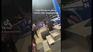 Cody Rhodes & Jason Jordan after Smackdown