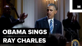 President Obama Lets Out His Inner Ray Charles in Tribute Show