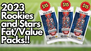 Stroud Hunting!! Triple 2023 Rookies & Stars Fat/Value Pack Opening & Review! Best Retail Value Pack