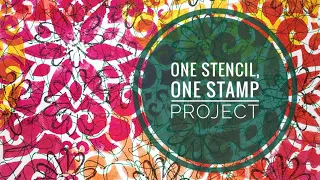 How to create using one stencil and one stamp