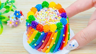 Amazing Rainbow Chocolate Cake 🌈So Tasty Miniature Rainbow Chocolate Cake | 1000+ Miniature Ideas