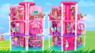 Expandable Dream House for Barbies - 2 Elevators in Doll house Unboxing & Assembly Maison Casa