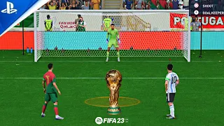 MESSI VS RONALDO PENALTY SHOOTOUT FIFA 23 ARGENTINA VS PORTUGAL FIFA WORLD CUP FINAL