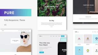 Pure - Minimal Portfolio WordPress Theme | Themeforest Website Templates and Themes