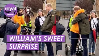 Heartwarming Moment Prince William Surprises Mum on Charity Walk