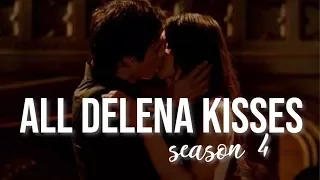 All Delena Kisses | Season 4