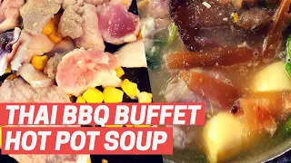 HOT POT WITH THICK SOUP AND THAI BBQ BUFFET l Yummy Dishes